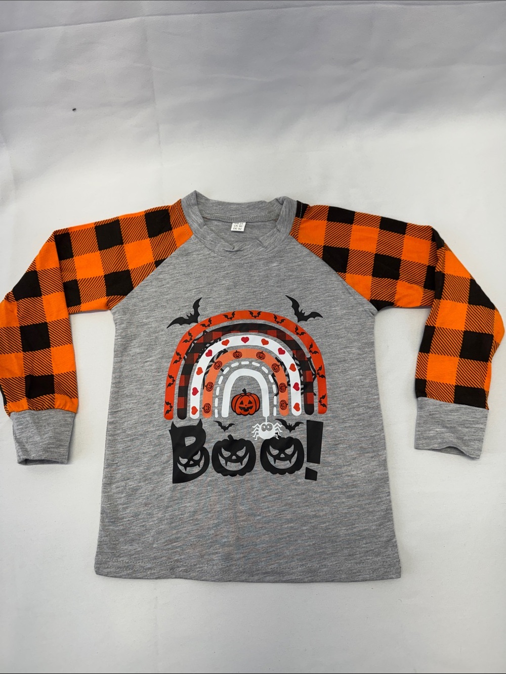 Girls 2T 100% Cotton Boo Long Sleeve T-Shirt